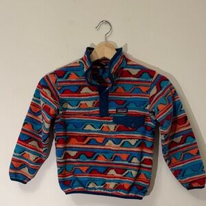 Kids Patagonia Colorful Patterned Kids Pullover. Size XS (5-6).